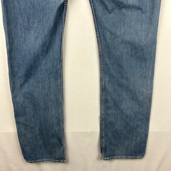 Polo Ralph Lauren 867 Classic Fit Striaght Leg Blue Denim Jeans Men's Size 38x36 - Picture 10 of 11